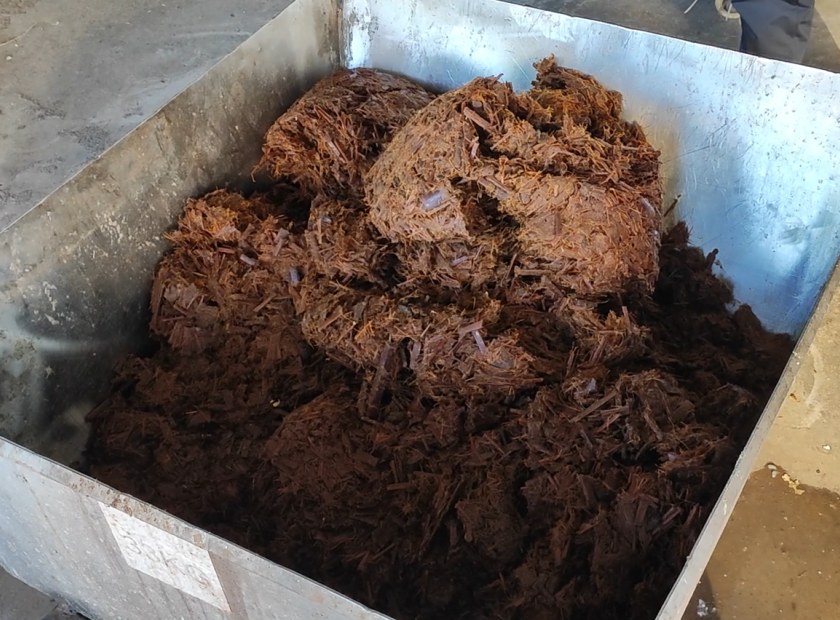 竹纖維脫水機處理試機視頻